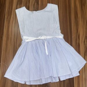 Small Romeo & Juliet Couture 100% cotton striped peplum sleeveless top